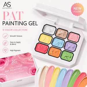 Gel de peinture à ongles solide 9 grilles, sans essuyage, haute pigmentation, pour effet blush dégradé et estompé, vente en gros - Product Image 1