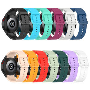 ไม่มีช่องว่างสายซิลิโคนสำหรับ <span class=keywords><strong>Samsung</strong></span> <span class=keywords><strong>Galaxy</strong></span> Watch 7/6สีหัวเข็มขัดกีฬาสร้อยข้อมือยางสำหรับ <span class=keywords><strong>Galaxy</strong></span> <span class=keywords><strong>Watch5</strong></span> <span class=keywords><strong>Pro</strong></span> - Product Image 1