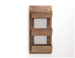 Zuojunji — boîte de planteur murale verticale <span class=keywords><strong>en</strong></span> <span class=keywords><strong>bois</strong></span>, étagère de présentation, Pot de fleurs rustique - Product Image 5