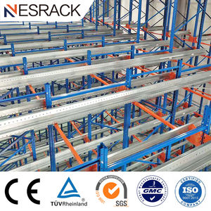 מערכת מדפים מתכתית כבדה למחסן עם מוט תמיכה לאחסון, מדפי רדיו-שיוטל למכירה - Product Image 2