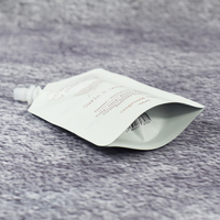 Sachets souples personnalisés en aluminium refermables de 100 ml pour shampoing et cosmétiques, avec bec verseur, en Mylar plastique, à fond plat
