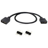 Kabel ekstensi Transfer HUB sinkronisasi ARGB, 30cm 11.81 inci Motherboard RGB SYNC Splitter 5V 3Pin untuk PC ARGB fan seri LED