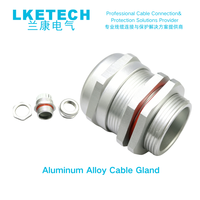 LKETECH M32 Presse-étoupe en alliage d'aluminium étanche IP68 pour câble basse tension, diamètre 18-25mm, connecteur anodisé dur de haute qualité