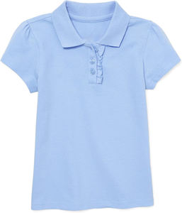 Chemises d'été pour filles, manches courtes, col polo à volants, piqué, pur coton, polos pour enfants avec volants, pour le <span class=keywords><strong>golf</strong></span> décontracté et les sports - Product Image 5