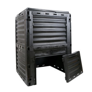 Yeşil siyah kompost kutusu tasarım sıcak satış HDPE modeli yeni renk yeni bahçe aksesuarları menteşeli kapaklı 300 litre - Product Image 6