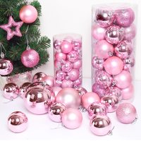 Weihnachten galvani sierte PVC-Kugel Weihnachts baum Anhänger Weihnachten Hohl kugeln Weihnachts baum Kranz Tür hängen Dekoration Geschenkset