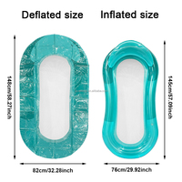 Joyee Hamac flottant gonflable pour piscine, chaise longue gonflable en maille PVC, chaise flottante pour piscine, idéal pour les fêtes estivales à la plage