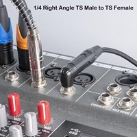 Usine OEM 6.35mm mâle à 3.5mm femelle câble d'extension de casque TS 1/4 'mâle à 1/4' femelle Mono nouveaux accessoires d'instrument