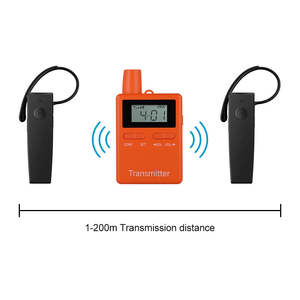 ระบบเครื่องเสียงไร้สาย2.4G พร้อมที่เกี่ยวหูขนาดเล็กตัวรับสัญญาณทางเดียวสำหรับการประชุมการควบคุมระยะไกล - Product Image 6