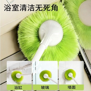 Floor <b>Brush</b> Long Handle Nylon Bristles For Bathroom Tile Wall <b>Cleaning</b> - Product Image 5
