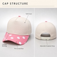 Casquette de baseball unisexe bicolore à visière incurvée contrastante et calotte unie, idéale pour les activités estivales en extérieur