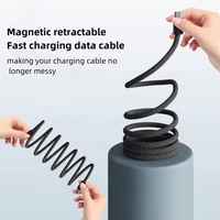 Câble de données magnétique Type-c sans enchevêtrement Usbc Usb Type c vers câble de chargeur rapide Pd 60 66 w câble de charge pour téléphone pour Sam Sung