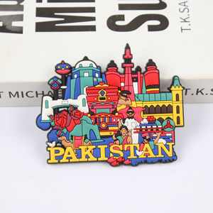 Aimant de réfrigérateur 3D personnalisé promotionnel, aimant en PVC personnalisé, souvenir en caoutchouc vierge pour Pâques, la remise des diplômes, la rentrée scolaire - Product Image 4