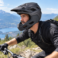 Casque de VTT personnalisable, casque de cyclisme avec mentonnière amovible, casque de vélo de sécurité sportive, casque intégral