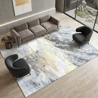 Tapis rectangulaire moderne antidérapant de haute qualité à motif abstrait de 12 mm pour salon, tapis pour la maison