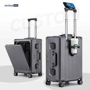 Truy cập nhanh PC du lịch mang theo vali hành lý khung nhôm với Túi máy tính xách tay và kinh doanh góc hợp kim nhôm dày - Product Image 1