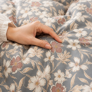 Poland Local Hub 3 Piece Cotton Floral Bedding <b>Set</b> Queen Size Cottage Bloom <b>Comforter</b> EU Dropshipping - Product Image 2