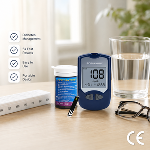 Glucómetro Portátil JYTOP para el Control de la <span class=keywords><strong>Diabetes</strong></span> con Pantalla Grande, Monitor de Azúcar en Sangre - Product Image 1