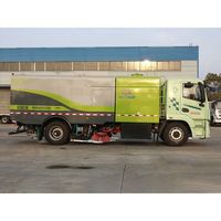 Camion balayeuse routière électrique pure CLW 4X2, personnalisable, avec direction, conformité ISO et CCC, pour l'assainissement municipal en Chine