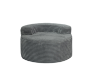 Canapé modulaire inclinable de forme ronde, tissu en velours pelucheux, canapé-lit pour salon, pas de montage requis, compressé