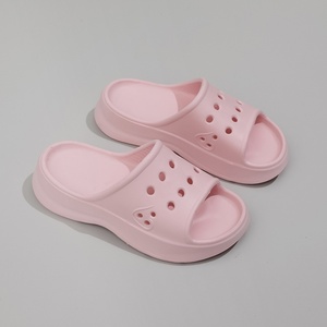 Women Summer Fashion EVA Soft Sole House <b>Slide</b> Slippers Men Indoor Bathroom Anti-Slip Sandals Thick Platform <b>Slides</b> - Product Image 3