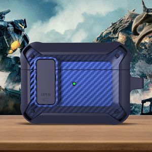 Étui <span class=keywords><strong>Airpods</strong></span> 3 Pro en Fiber de <span class=keywords><strong>carbone</strong></span>, design luxueux, boîtier de protection pour écouteurs sans fil - Product Image 5