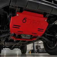 Plaque de protection moteur rouge en acier au manganèse Q345B de 3 mm, antirouille, pour protection sous châssis, compatible 4x4, tout-terrain, pick-up