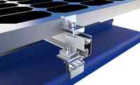 Rail en aluminium Support de montage pour panneau solaire Module PV Système de montage solaire avec support solaire Rails