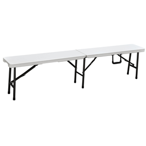 Easy — table pliante en plastique et acier, <span class=keywords><strong>banc</strong></span> pour pique-nique <span class=keywords><strong>camping</strong></span> restaurant école, 2021 6ft - Product Image 4
