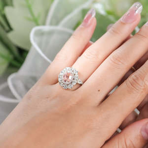 Anillo de Oro Blanco de 18k de Lujo para Mujer, Certificado IGI, Anillo de Compromiso Ovalado Moderno, Diamante de Color D Creado en Laboratorio VVS HPHT CVD - Product Image 2