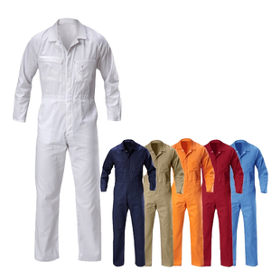 Combinaison de travail coupe-vent en polyester blanc et gris pour la peinture (vente en gros) - Product Image 1