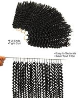 Extensions de cheveux humains bouclés au crochet, style plumes, pour tresses bohèmes, vente chaude en usine, fournisseur de cheveux humains crépus bouclés vierges