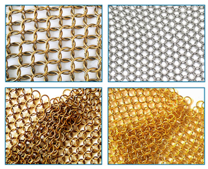 Cortina Decorativa <span class=keywords><strong>de</strong></span> Malla Metálica con Anillos <span class=keywords><strong>de</strong></span> Bloqueo <span class=keywords><strong>de</strong></span> Metal <span class=keywords><strong>de</strong></span> Colores Galvanizados, Cortina <span class=keywords><strong>de</strong></span> Malla para Separación <span class=keywords><strong>de</strong></span> Ambientes, Utilizada para Decoración <span class=keywords><strong>de</strong></span> Interiores - Product Image 5