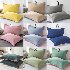 Prix de gros taie d'oreiller couleur Pure avancée 100% coton housse d'oreiller douce collection hôtel lit oreillers pour dormir - Product Image 3