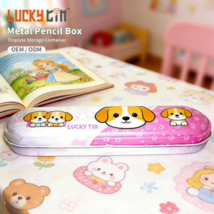 주문제작 공장 직판 틴플레이트 학용품 가방 금속 필기구 보관 연필 케이스 (학생용) - Product Image 1