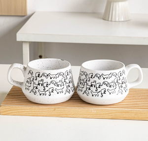 Creativo gato pintado a mano <span class=keywords><strong>Graffiti</strong></span> nicho lindo diseño de cerámica sésamo esmalte <span class=keywords><strong>café</strong></span> leche taza o taza de agua - Product Image 5