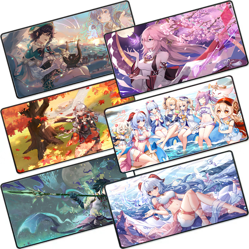 Tapis De Souris Genshin Impact – Surdimensionné, Cosplay, Ensemble Cadeau, Neuf