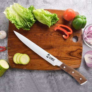 CHEVALIER SÉRIE Professionnel Couteau Manche En Bois D'olivier 8 Pouces Couteau À Trancher Allemand 1.4116 Couteau <span class=keywords><strong>de</strong></span> Cuisine - Product Image 2
