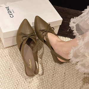 Stivaletti alla Caviglia da Donna in Stile Francese con Punta <span class=keywords><strong>a</strong></span> Fiocco, Nuova Collezione Primavera-Estate, Multiuso, <span class=keywords><strong>Sandali</strong></span> alla Moda - Product Image 3