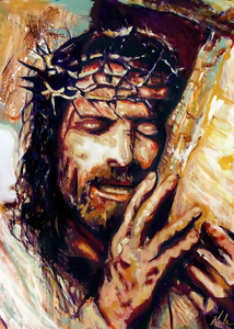 Nghệ thuật cổ điển Deco Jesus Christ chân dung trừu tượng vải Sơn mô hình <span class=keywords><strong>Christian</strong></span> Tôn Giáo tường nghệ thuật cho phòng khách trang trí nội thất - Product Image 5