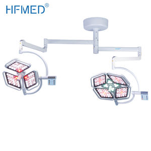 उच्च गुणवत्ता वाले कारखाने मूल्य डॉट लाइट ऑपरेशन थिएटर डबल हेड लाइट सीलिंग सर्जिकल लैंप HF-L3 + 4c - Product Image 1