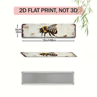 Letrero Metálico Vintage con Diseño de Panal de Abeja, Decoración de Pared con la Frase 'Bee Kind Home Sweet Home' para Casa de Campo, Porche o Adorno para el Hogar