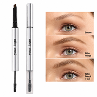 Crayon à sourcils waterproof et gel fixateur transparent longue tenue pour sourcils – Marque privée