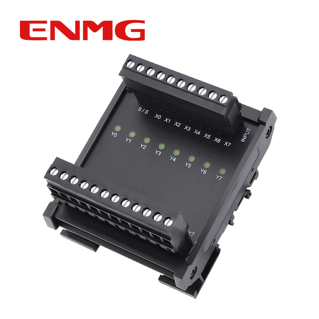 ENMG MT08S Solid - State Relay Module with Optocoupler Isolation  24V DC Output PLC Amplifier Board for Industrial Control