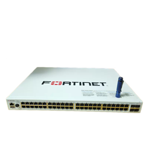 Commutateur réseau administrable d'entreprise Fortinet <span class=keywords><strong>FS</strong></span>-<span class=keywords><strong>148F</strong></span> FortiSwitch <span class=keywords><strong>148F</strong></span> 48 ports Gigabit Ethernet 4x10G SFP+ empilable POE SNMP QoS - Product Image 1