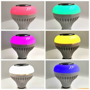 Altavoz de bombilla LED RGB Smart Music E27 12W inalámbrico para Control remoto <span class=keywords><strong>Bluetooth</strong></span> B22 Base WiFi conectividad AC cuerpo de lámpara de plástico - Product Image 4