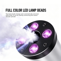 Pistolet CO2 LED One Piece avec Effet Lumineux RGB, Machine à Fumée Jet, Équipement d'Effets Scéniques pour Mariages, Fêtes, DJ, Disco, Classé IP33, Intensité Réglable