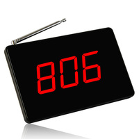 Système d'appel sans fil Affichage 1 numéros en 3 chiffres Appel du patient Infirmière Hôtel Bar Restaurant Table Buzzer Serveur Système de radiomessagerie