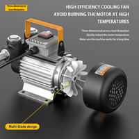 Pompe de transfert de carburant diesel CAVITT 550W 12V 24V DC avec compteur numérique et buse auto-étanche pour camions et ravitaillement