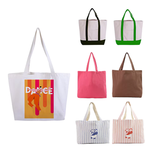 Sac fourre-tout en toile personnalisé, sac de courses réutilisable en toile de coton avec fermeture éclair et bouton, sacs en toile de coton - Product Image 2